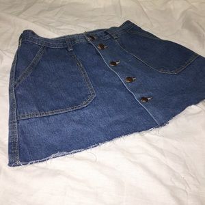 Blue jean skirt